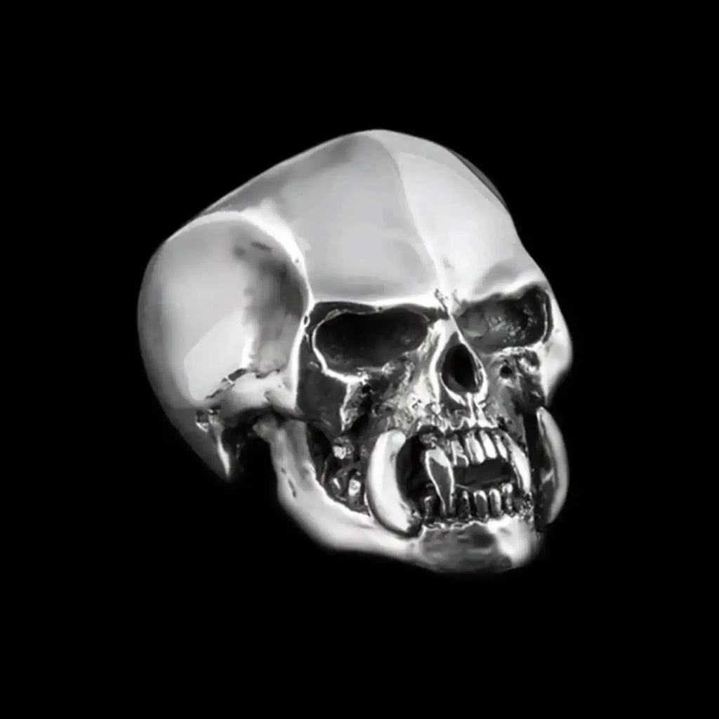 Tusked Skull Ring Curiouser Collective