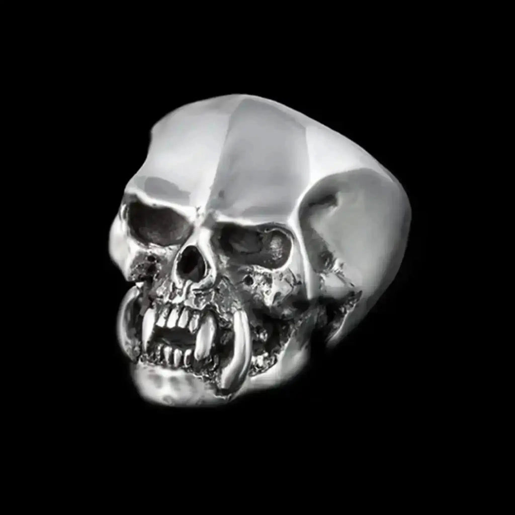 Tusked Skull Ring Curiouser Collective