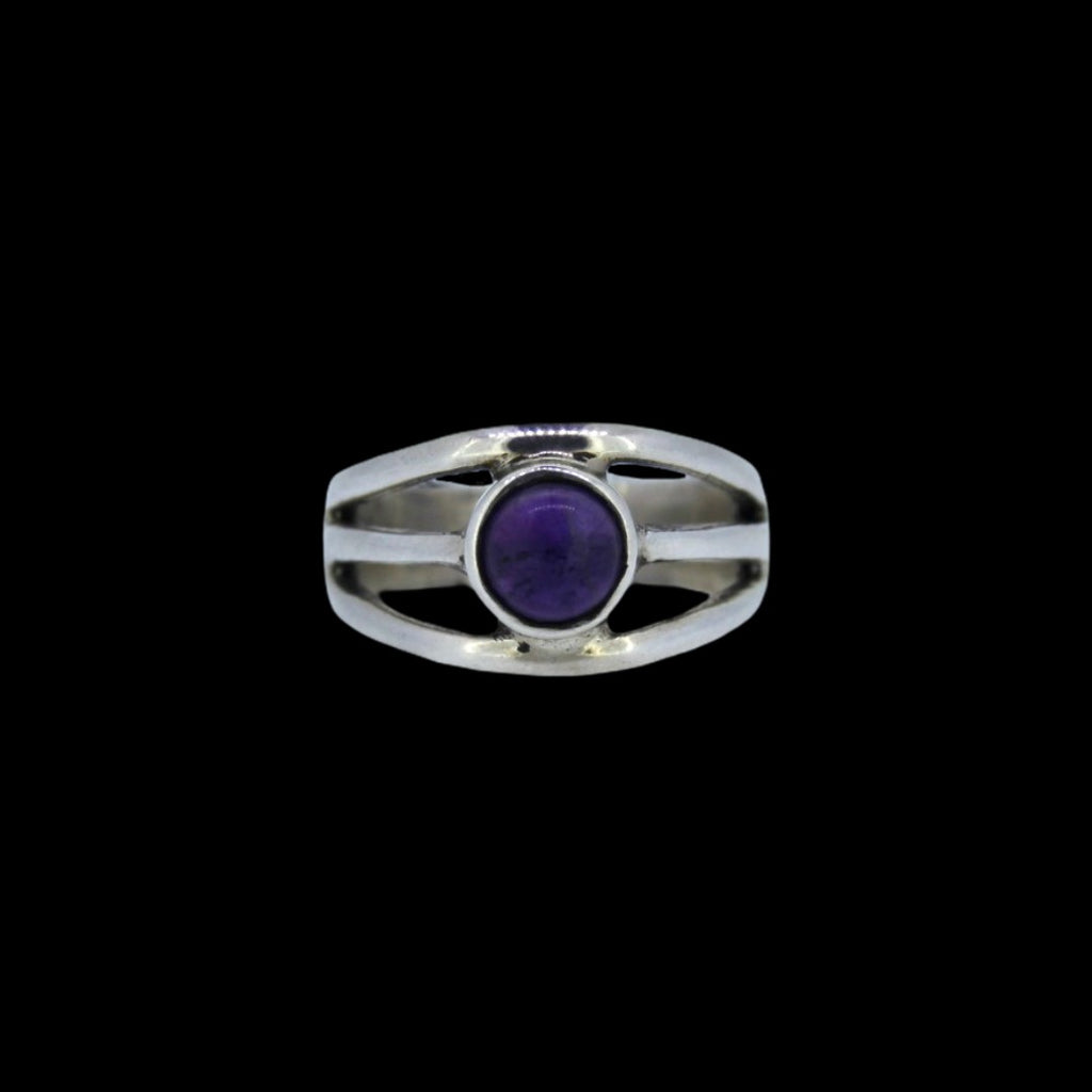 Amethyst Small Banded Ring Curiouser Collective