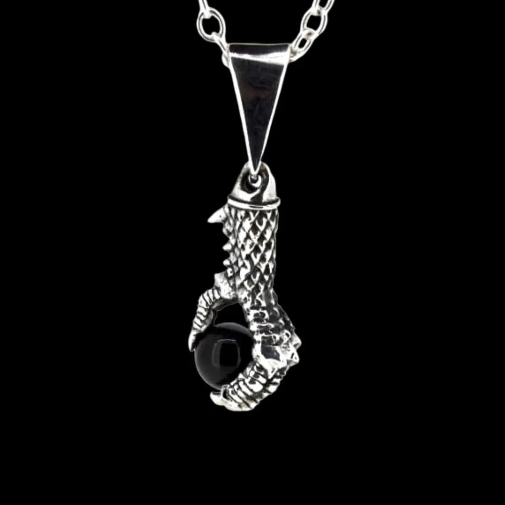 Dragon Claw Pendant Holding Gem Curiouser Collective