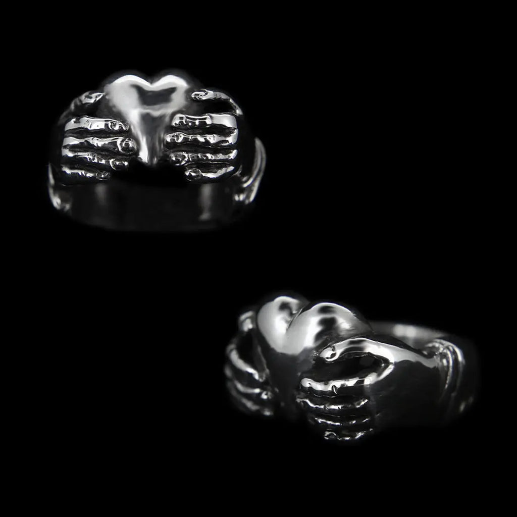 Hand On Heart Ring - Solid Curiouser Collective