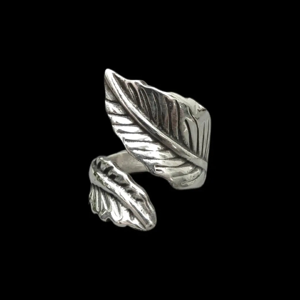 Leaf Like Feathers Ring Curiouser Collective
