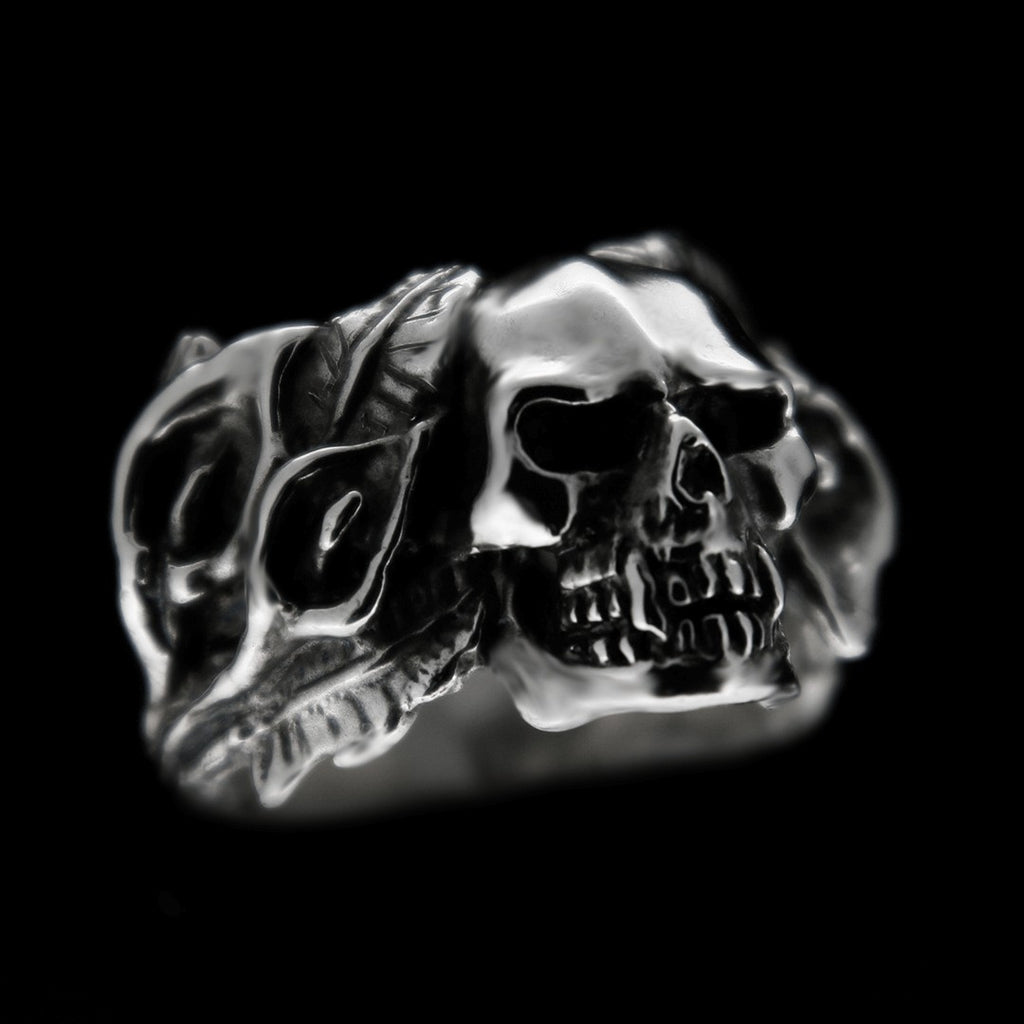 Lily & Skull Ring Curiouser Collective