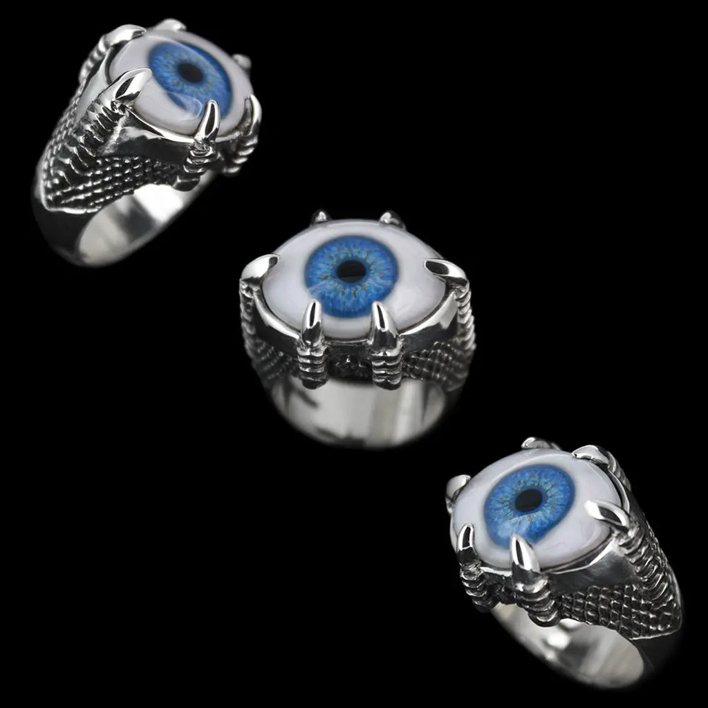 Monster Eye Ring Blue Curiouser Collective