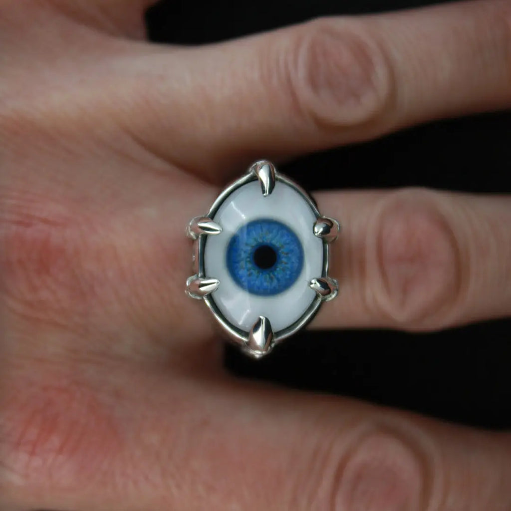 Monster Eye Ring Blue Curiouser Collective
