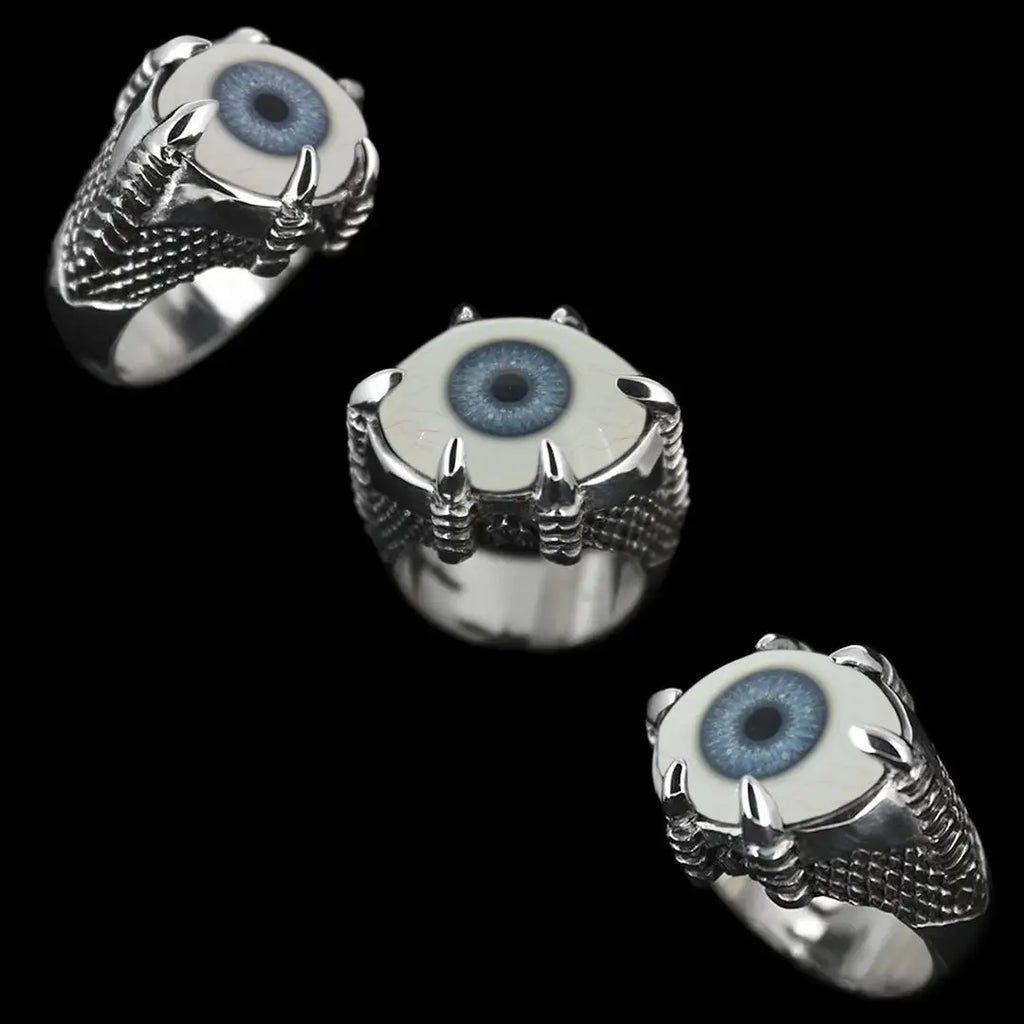 Monster Eye Ring Blue #13 Curiouser Collective