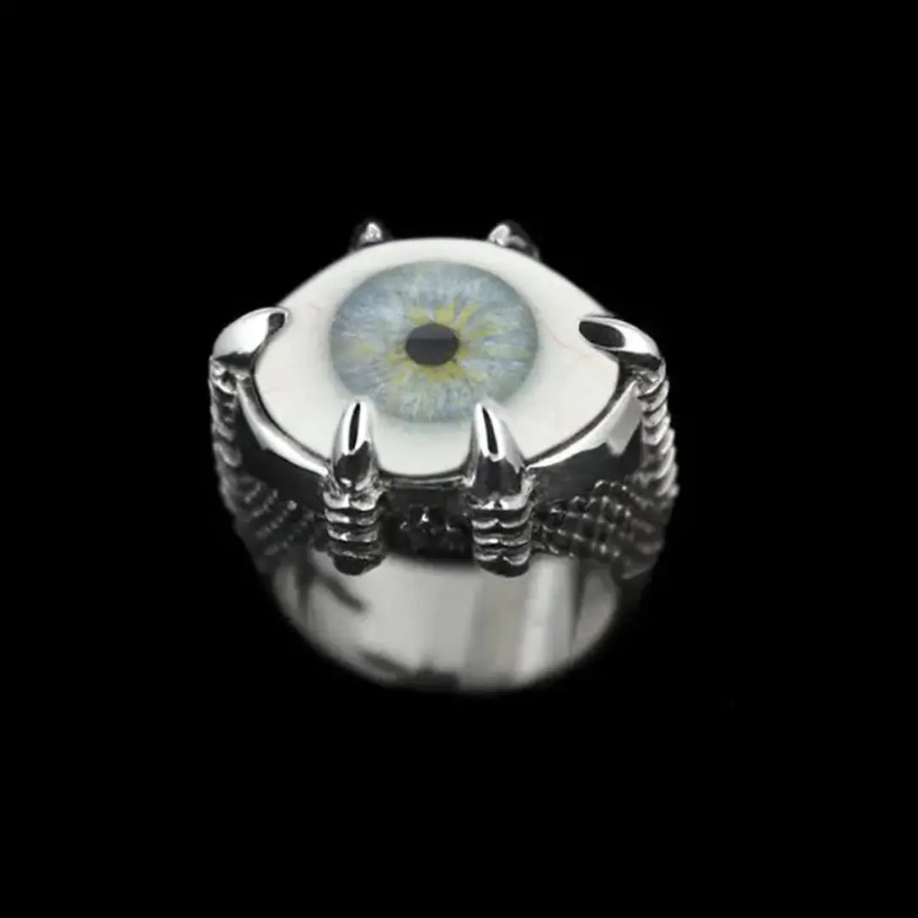 Monster Eye Ring Blue #8 Curiouser Collective