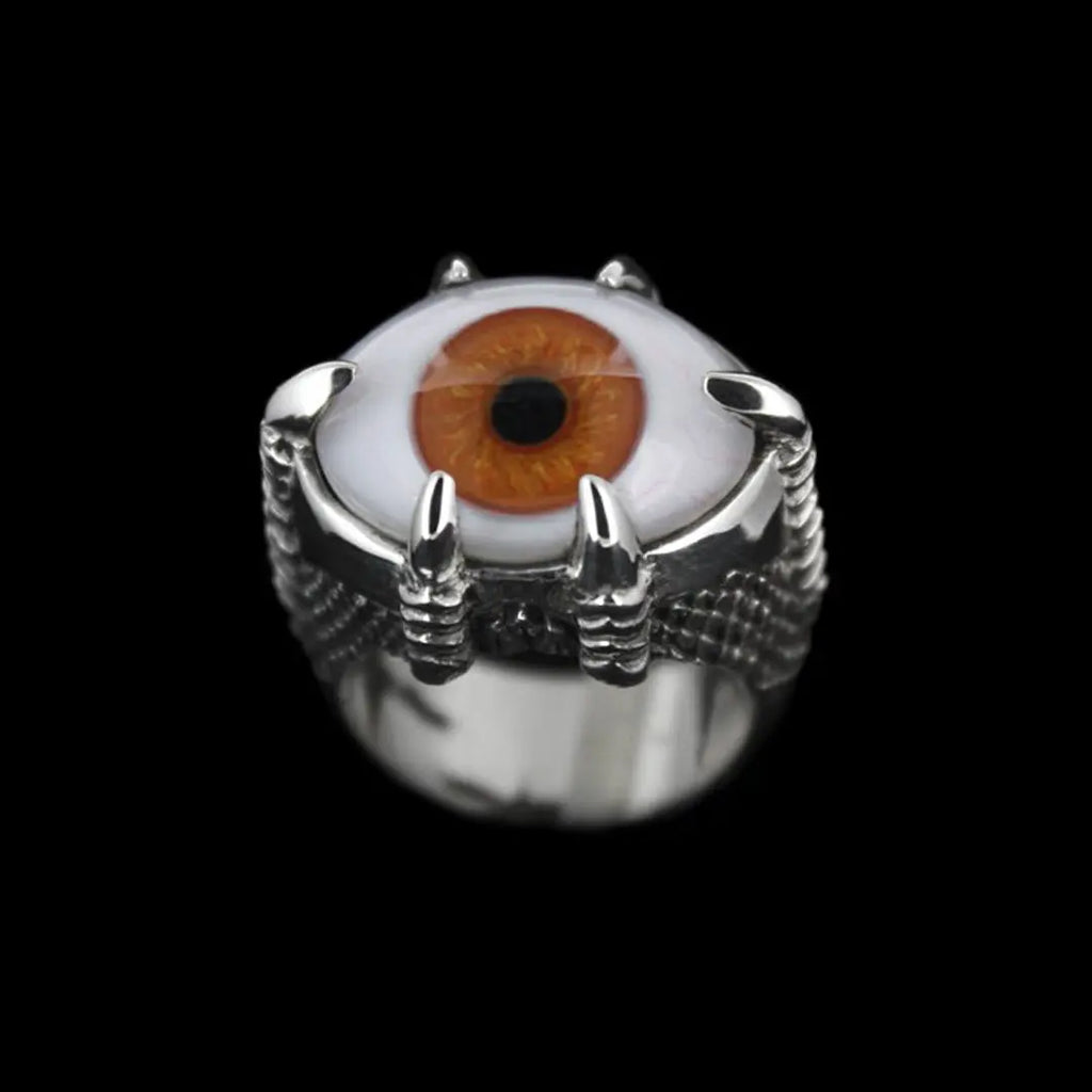 Monster Eye Ring brown Curiouser Collective