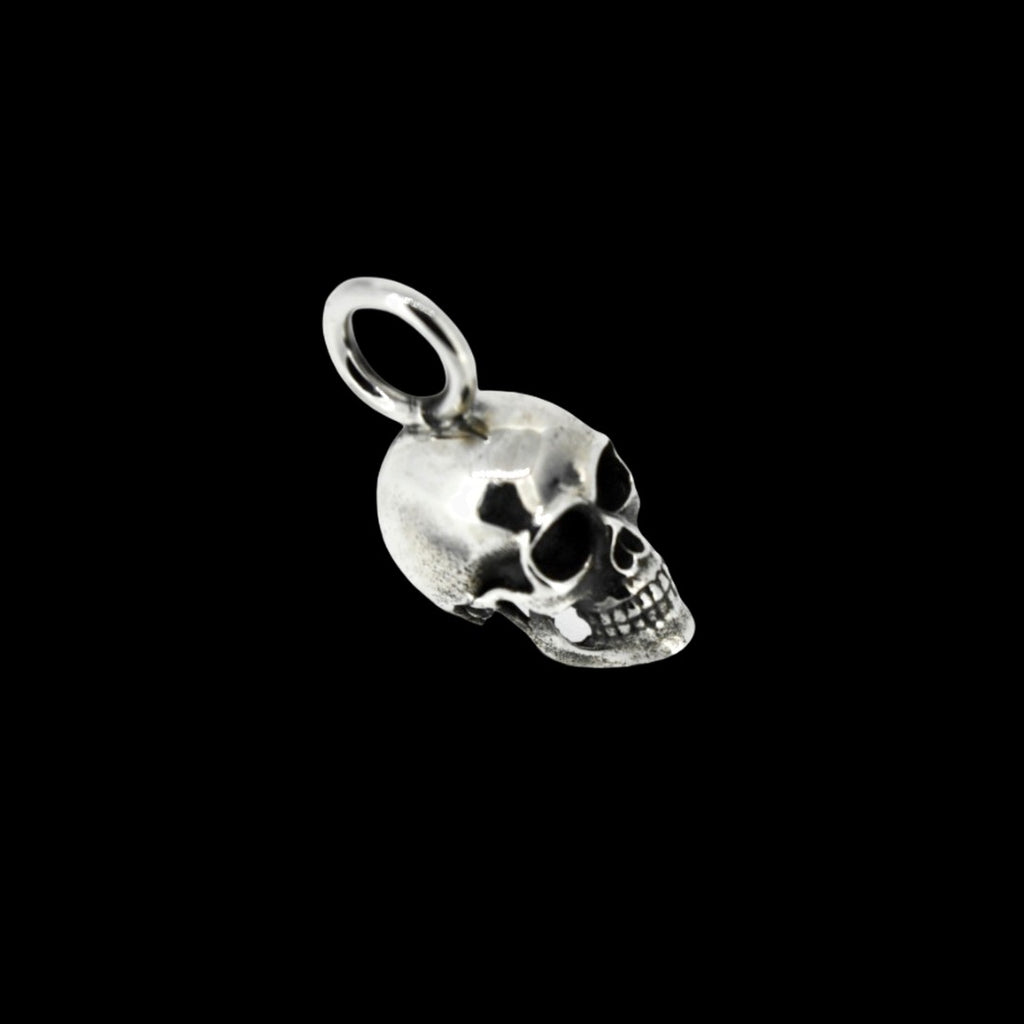 Solid Silver Skull Pendant Curiouser Collective