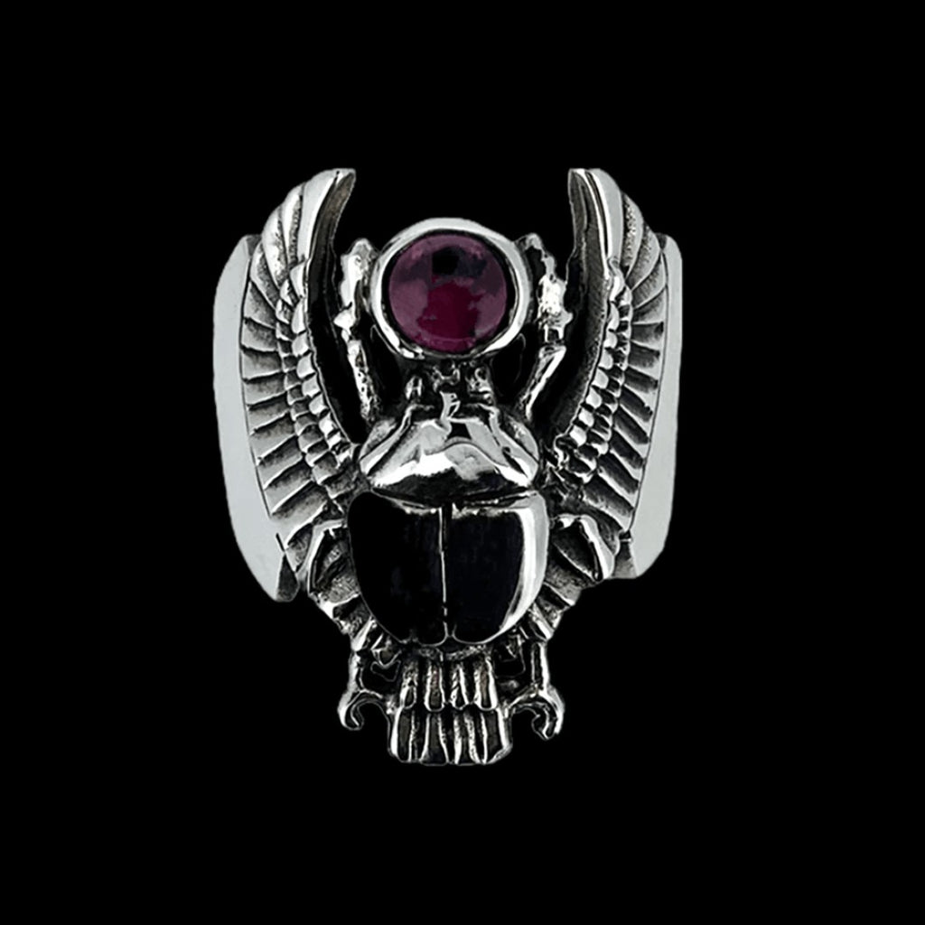 The Stoned  Scarab Ring... Curiouser Collective