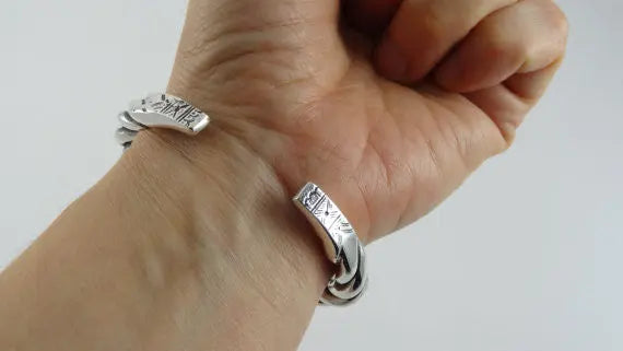 Twisted Silver Cuff Bangle Curiouser Collective