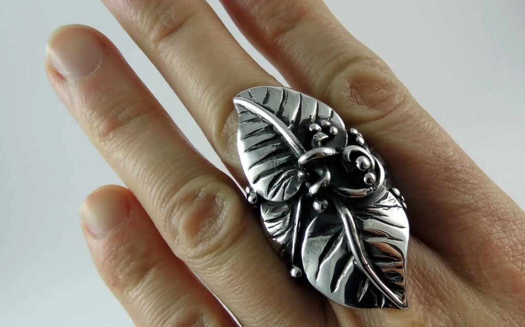 Vine Leaf Ring Curiouser Collective